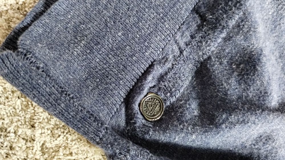 Bluzka Guess męska koszulka L granat bawełna