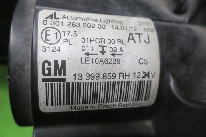 opel zafira c reflektor prawy soczewka 2012 2013-