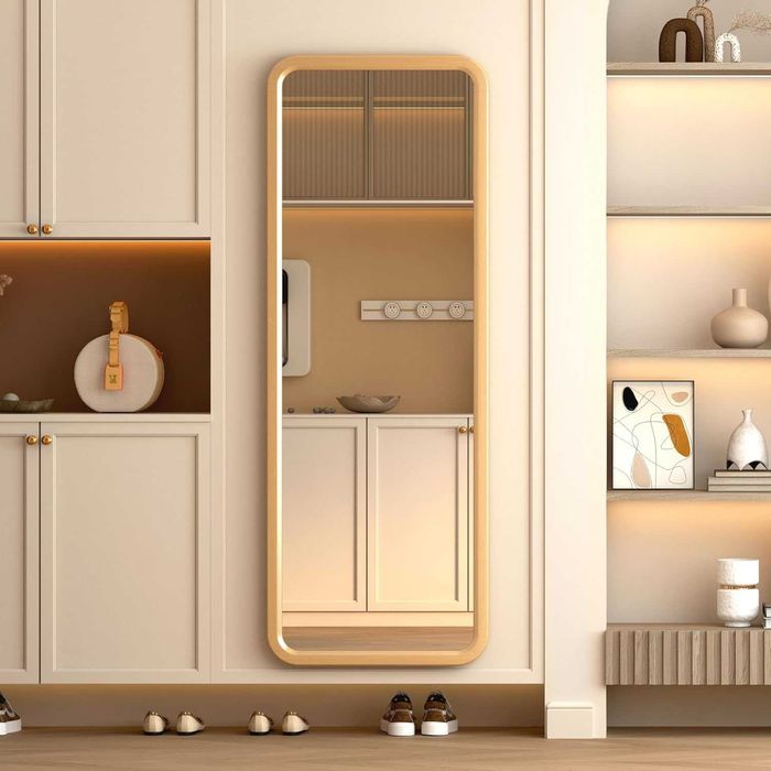 Nowe lustro / lusterko / stojące / łukowate / LED / 46x160cm !A2548!