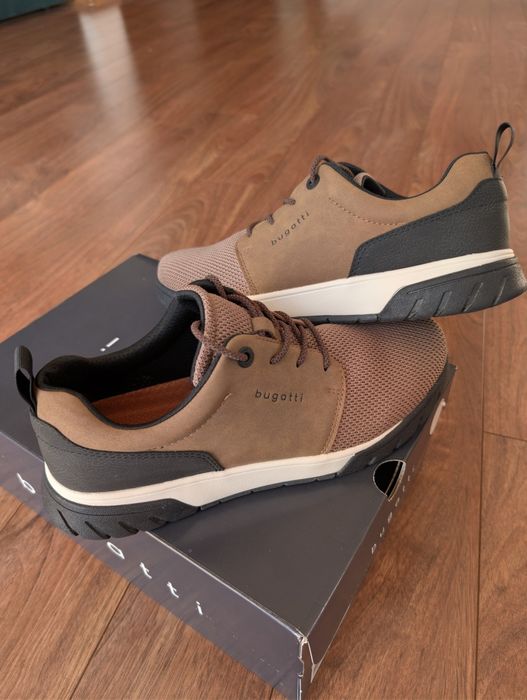 Buty męskie Bugatti brązowe