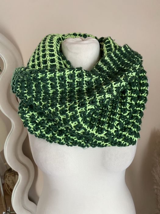 Szalik zielony komin