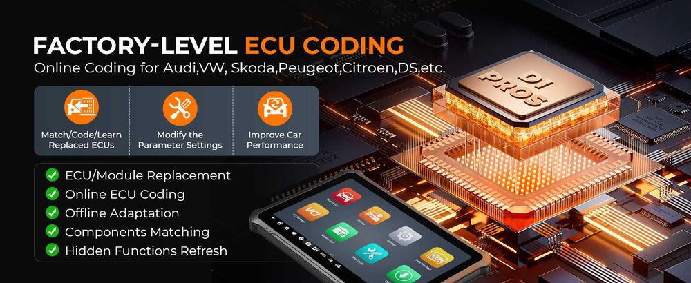 Autel OTOFIX D1 PROS 2 KIT Máq Diagnóstico OBD 40 Funções (NOVO)