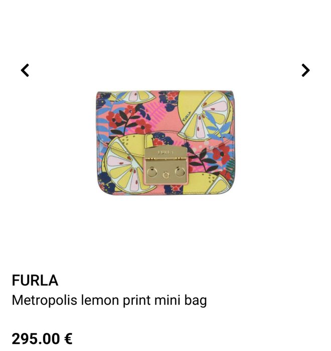 Furla lemon metropolis bag