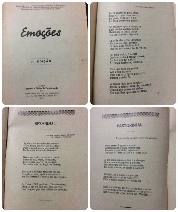 Luciano de Araújo Emoções ( Poesia ), 1934
