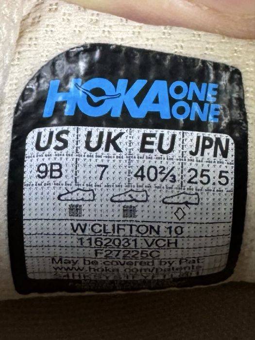 Hoka Clifton 10 кроссовки 40 размер беговые бежевые