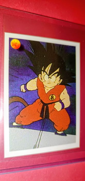 Antiga e Rara carta DragonBall de 1986 Panini