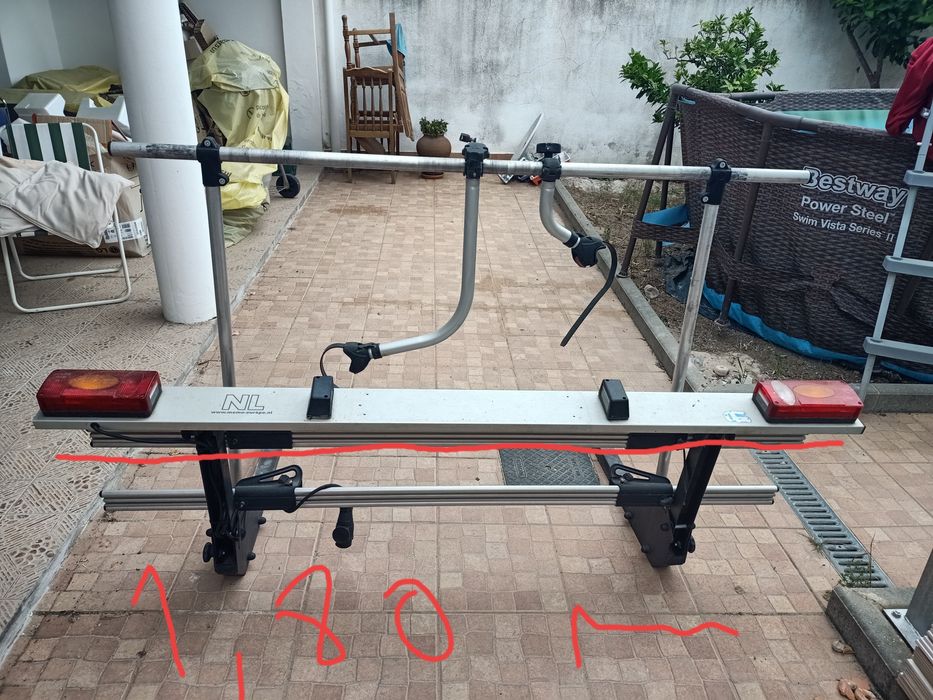Suporte de autocaravana  para bicicletas ou mota