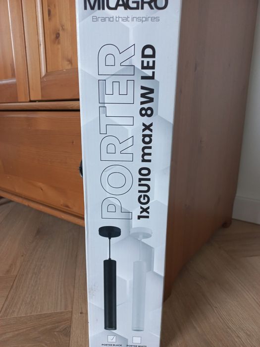 Lampa kinkiet wisząca do łazienki sypialni
