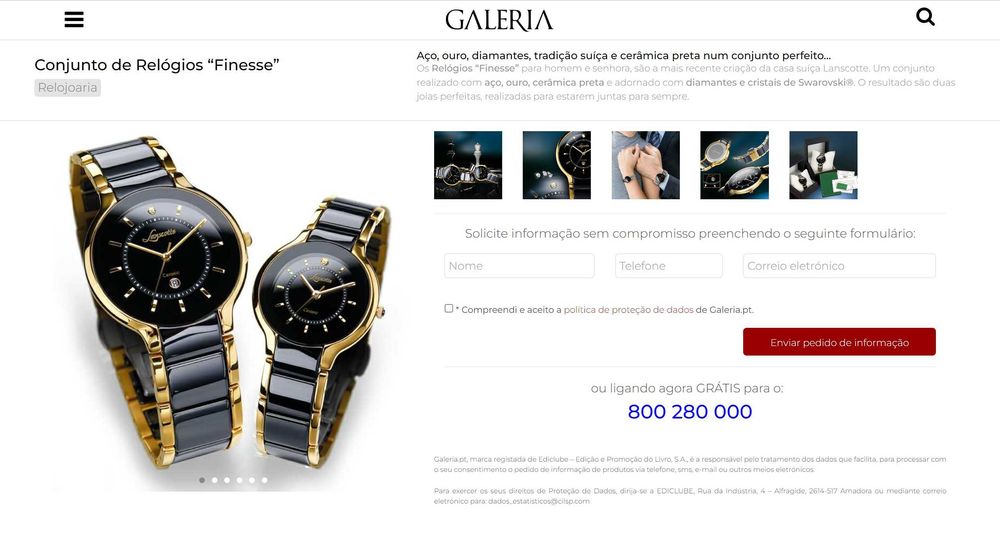 Relógio “Finesse” Lanscotte