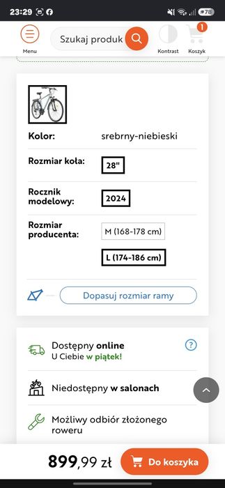 Rower trekkingowy ROMET Wagant L