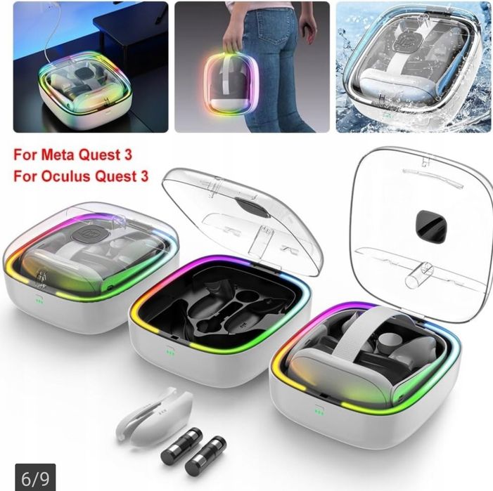 Stacja dokująca przenośna  Meta Quest 3 RGB
