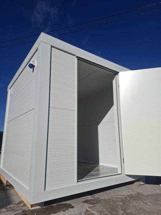Kontener 2,50x2,50 płyta PIR 120mm, pawilon socjalny, stróżówka