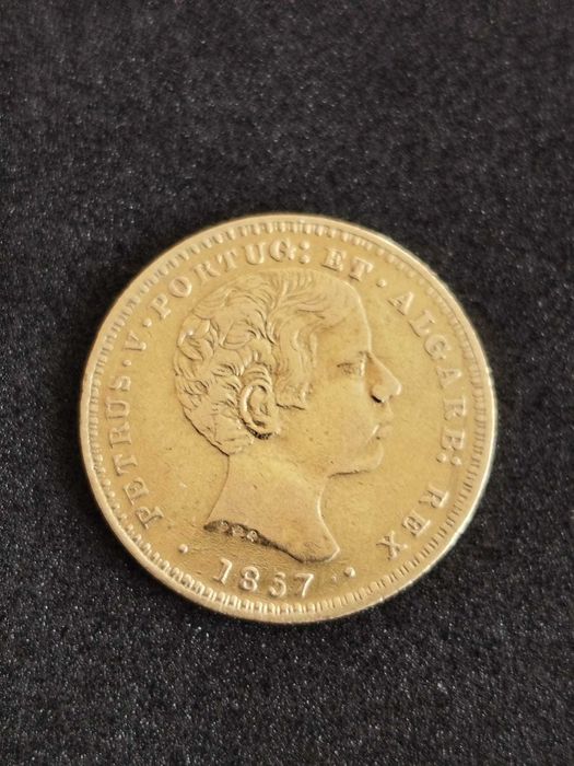 1857 - D. Pedro V - 2000 Reis - Ouro