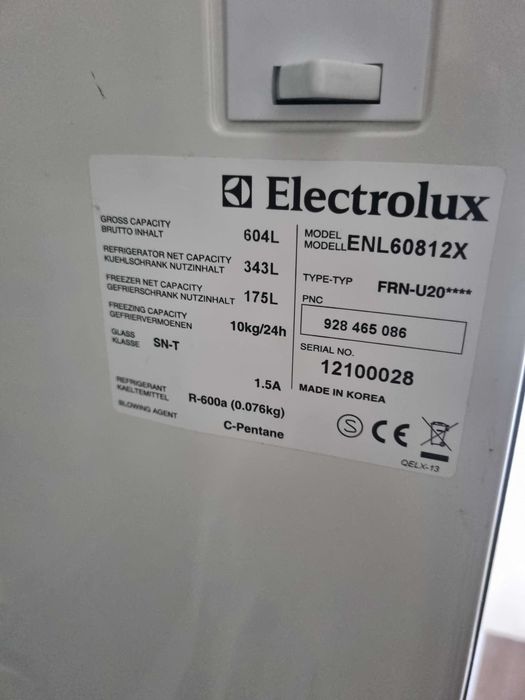 Frigorífico americano Electrolux