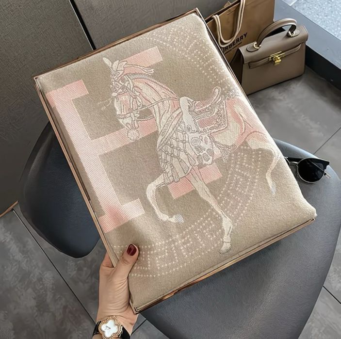 Кашемірова шаль-шарф Hermes