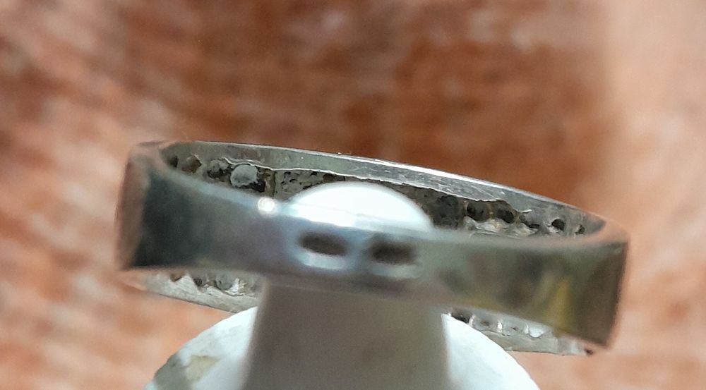 Мужское серебряное кольцо .