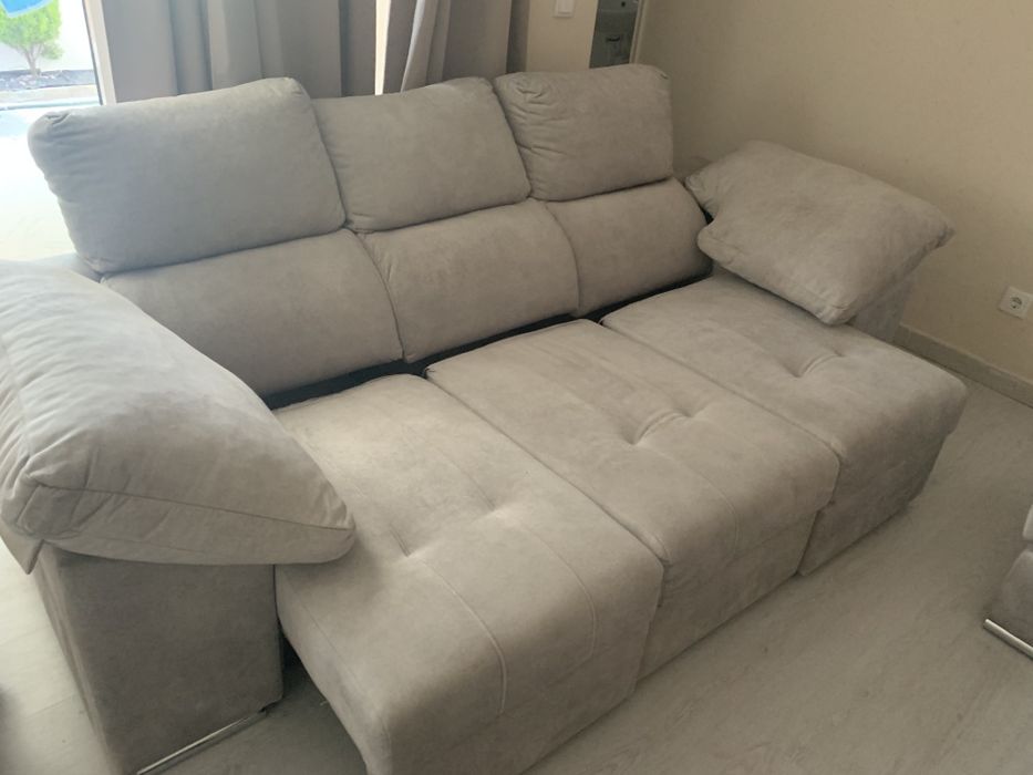 Sofá cama cinzento
