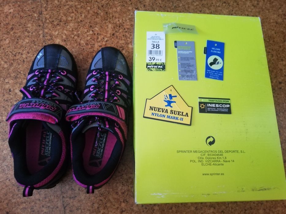 Sapatilhas/Tenis de bicicleta de senhora N-38 =NOVAS Guarda •