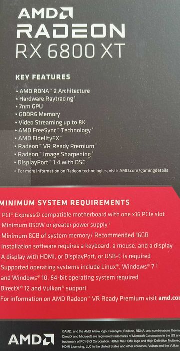 AMD Radeon RX6800XT 16GB GDDR6 (POWERCOLOR Red Devil)64738491749379124