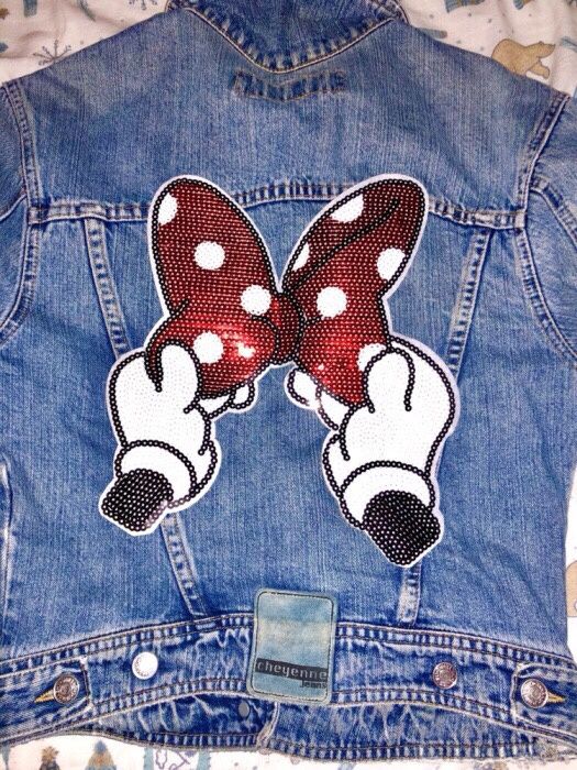 Laço da Minnie - Aplique em lantejoulas (novo)