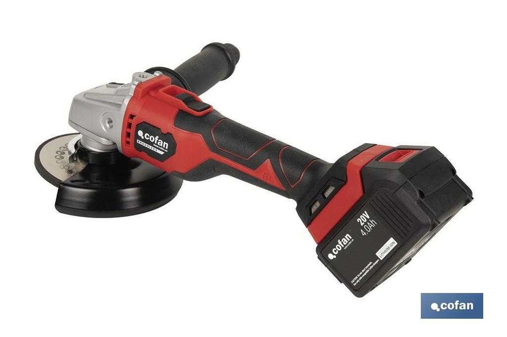 Rebarbadora a Bateria Li-on + Bateria 20V 4 AH + Carregador rápido