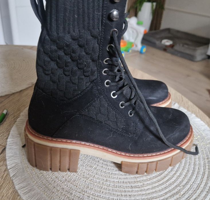 Kozaki zimowe czarne