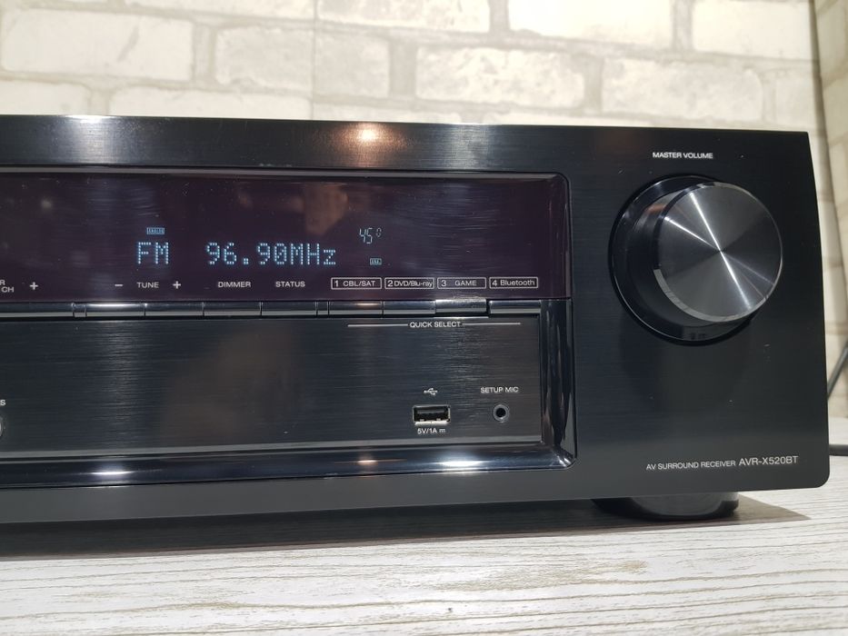 5.2 AV ресивер DENON AVR-X520BT, *5x90 Вт, HDMI, USB, Bluetooth, б/у