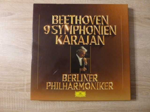 BEETHOVEN - Symfonie Karajan - Box 8 Lp Deutsche Grammophon ideał