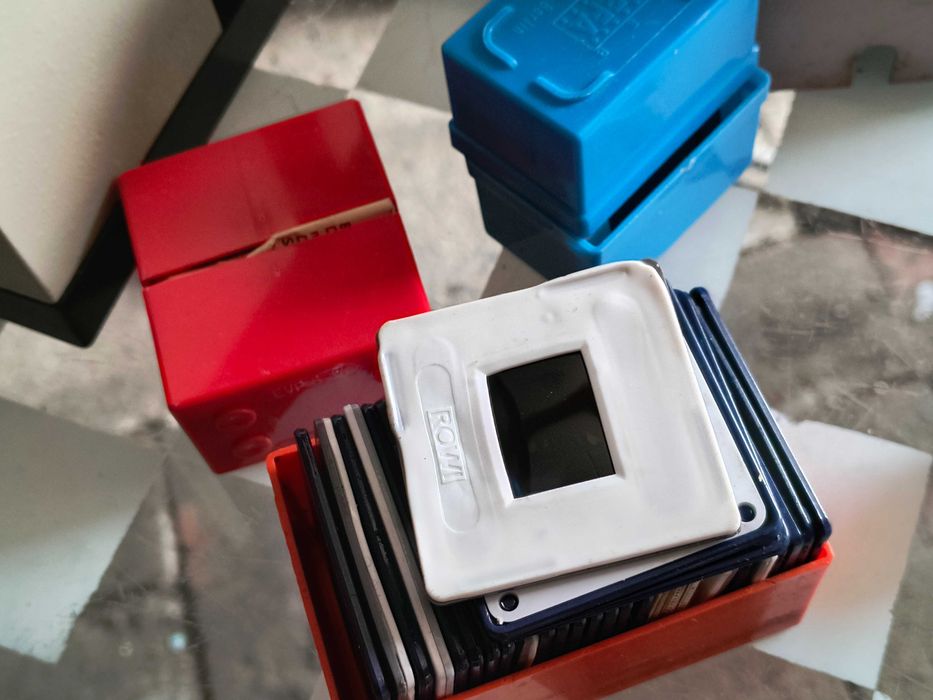 stare dwa rzutniki slajdy i30 slajdów