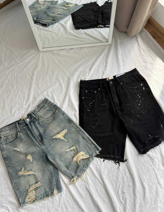 Шорти Gallery Dept Jeans flared / унісекс шорти галлері депт галлери НОВІ НОВЫЕ XS-XXL БЕЗ ПЕРЕДПЛАТ Хром хартс