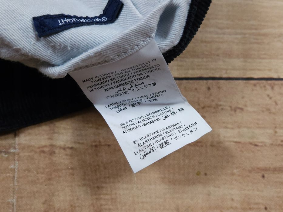 GANT Spodnie Sztruksowe Slim Straight Męskie Granatowe r. 35/34