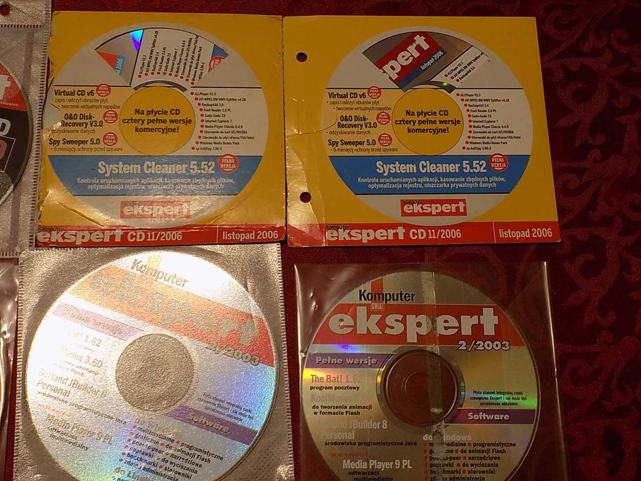 Komputer Świat Ekspert różne lata 2003/2008 - 8 szt. płyt