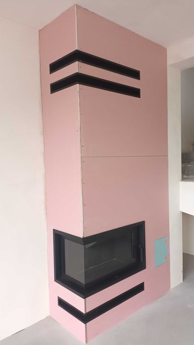 Kominek obudowa. Nagrzewnica