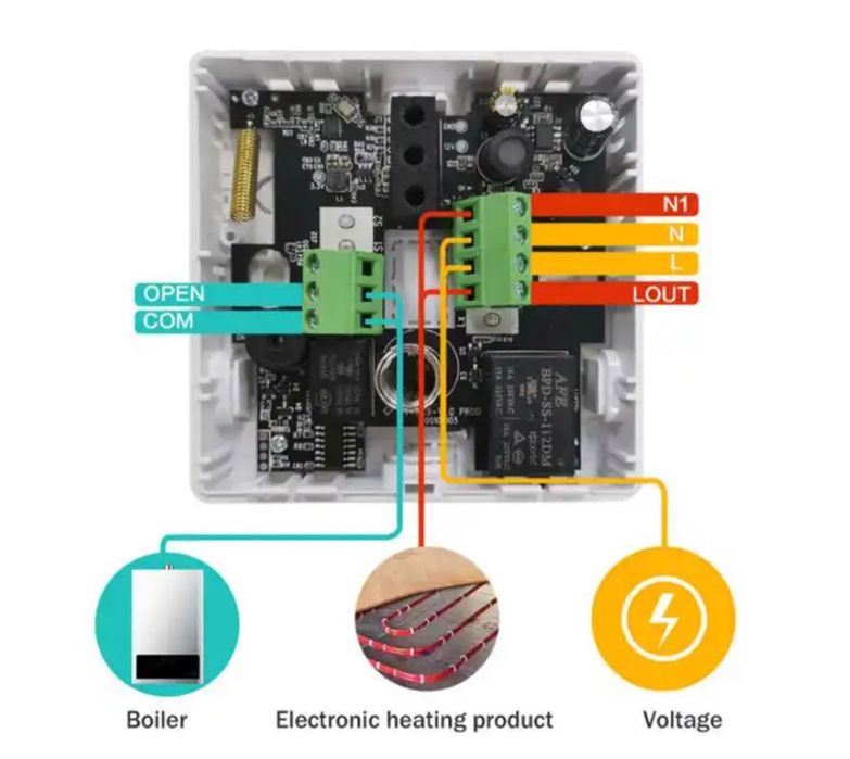 Програматор термостат Tuya WI-FI для газового і електричного котла