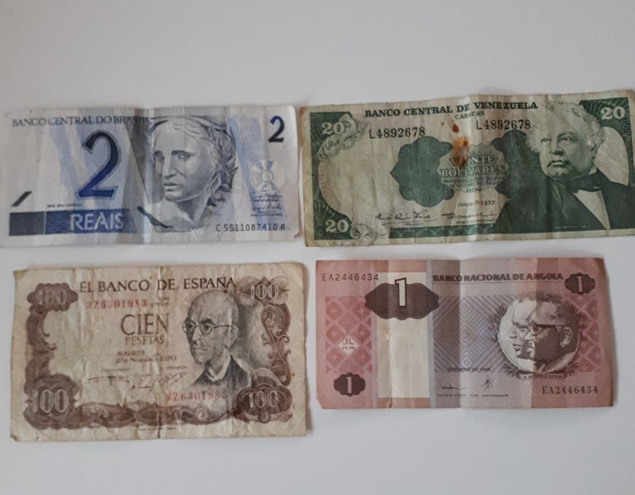 Notas antigas para coleção