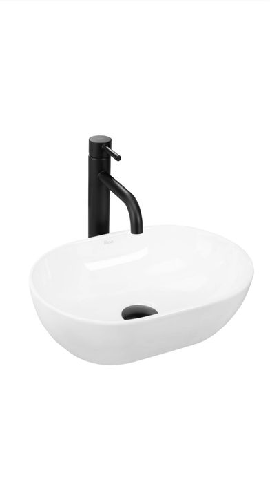 Umywalka nablatowa Rea Amelia Mini biała 38x26
