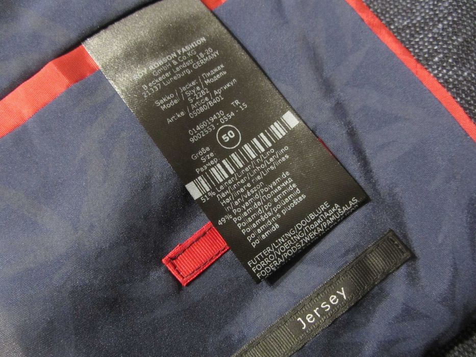 Roy Robson Jersey Slim Fit Blazer jacket - dark blue чоловічий піджак