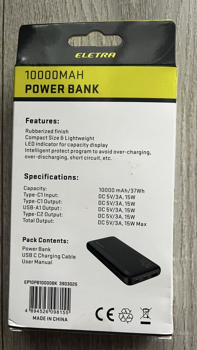 Powerbank UGREEN  10000 mAh Czarny