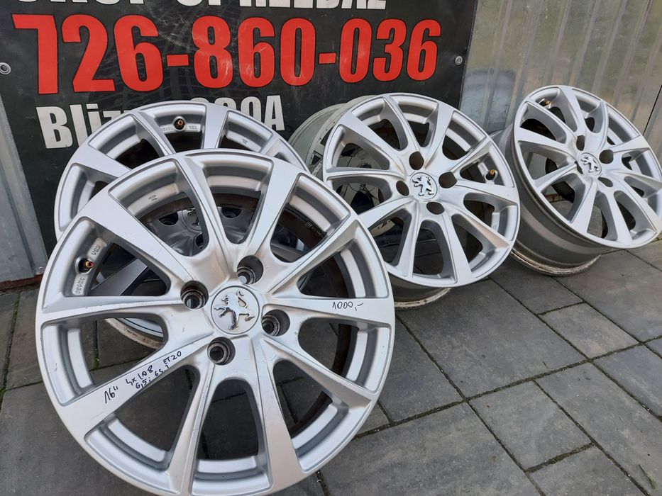 Alufelgi 16" 4x108 Peugeot Citroen