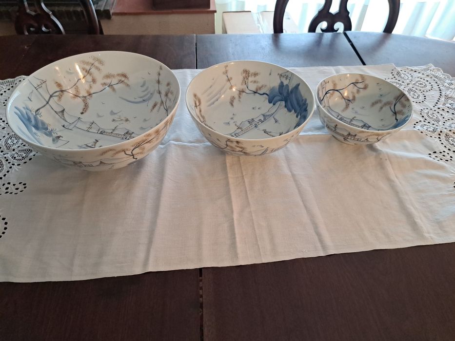 Taças de louça chinesa para decoração