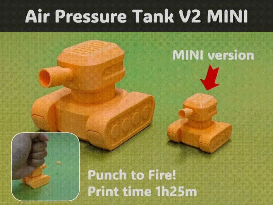 Mini Tanque de Ar Comprimido v2
