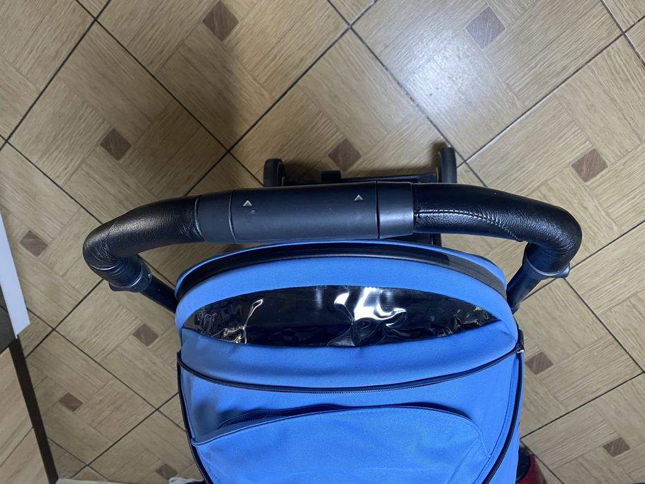 Коляска anex air x + орігінальний дощовик та чохол для ніжок, синя