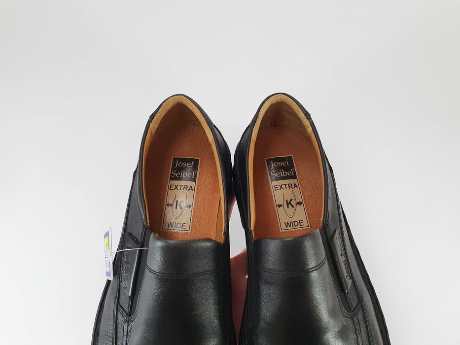 Josef Seibel Germany черные мокасины чорні мокасіни туфлі 41 26.5 см