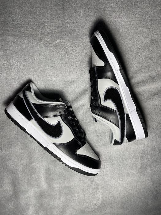 Nike Dunk Low Chenille Swoosh Black Grey 46 *NOWE*