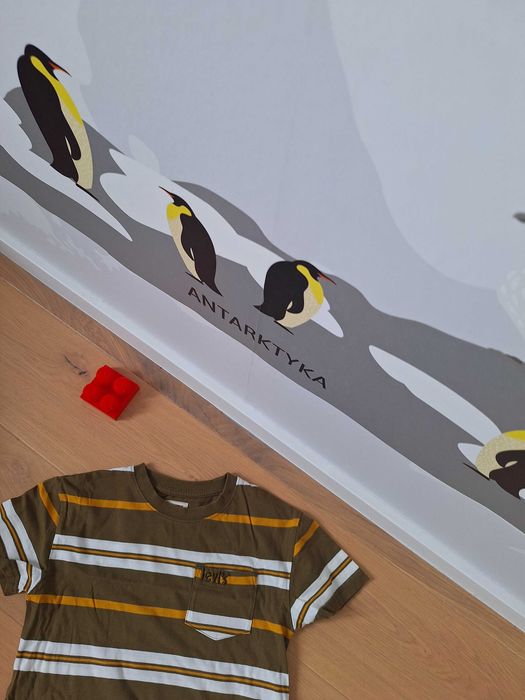 T-shirt elegancki w paski, z kieszonką dla chłopca- levis: like new:viralowy brąz w 2026r.