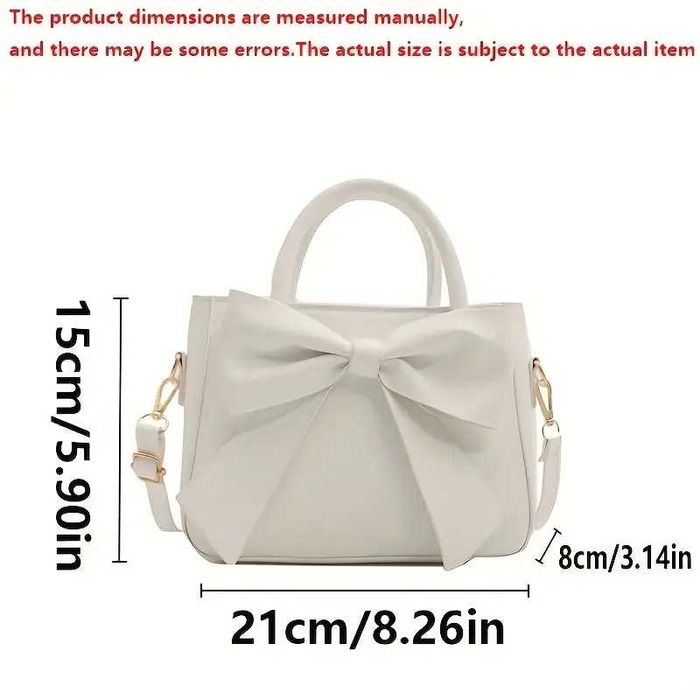 Элегантная женская сумка через плечо с бантом