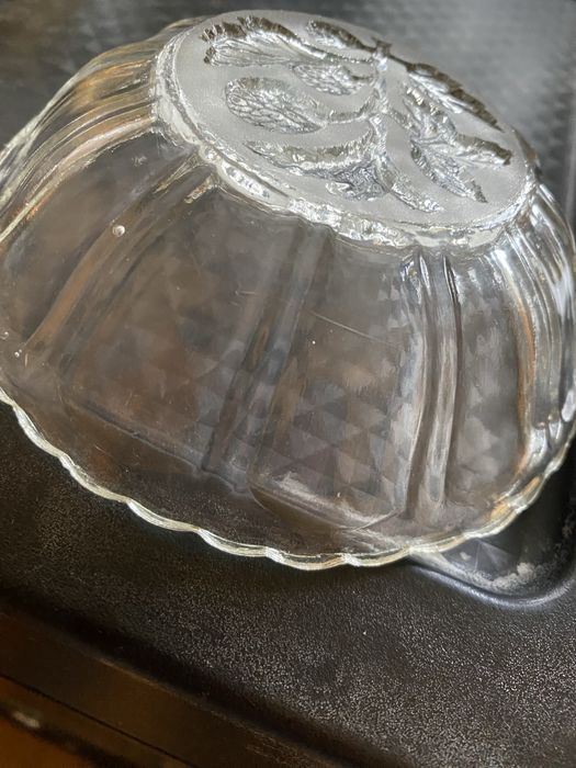 Szklane miseczki prl huta hortensja