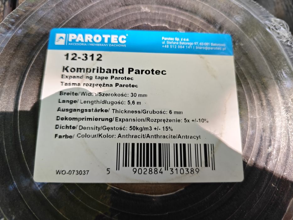 Samoprzylepna taśma rozprężna Parotec