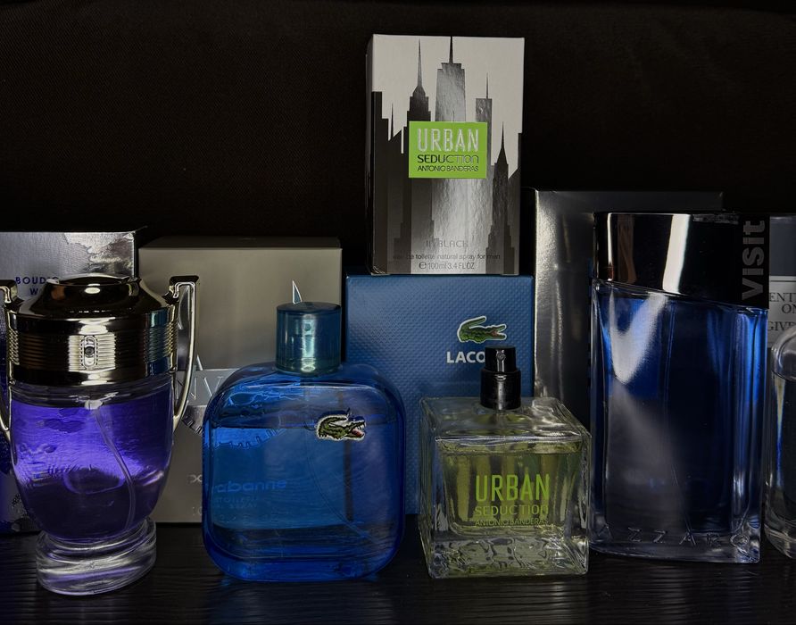 Набір з 7 парфумів Lacoste, Paco Rabanne, Banderas, Azzaro, Givenchy