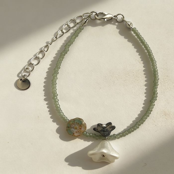 Pulseira de vidro checo